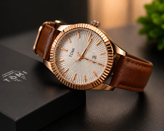 TOMI Luxury Rose Gold Watch for Men