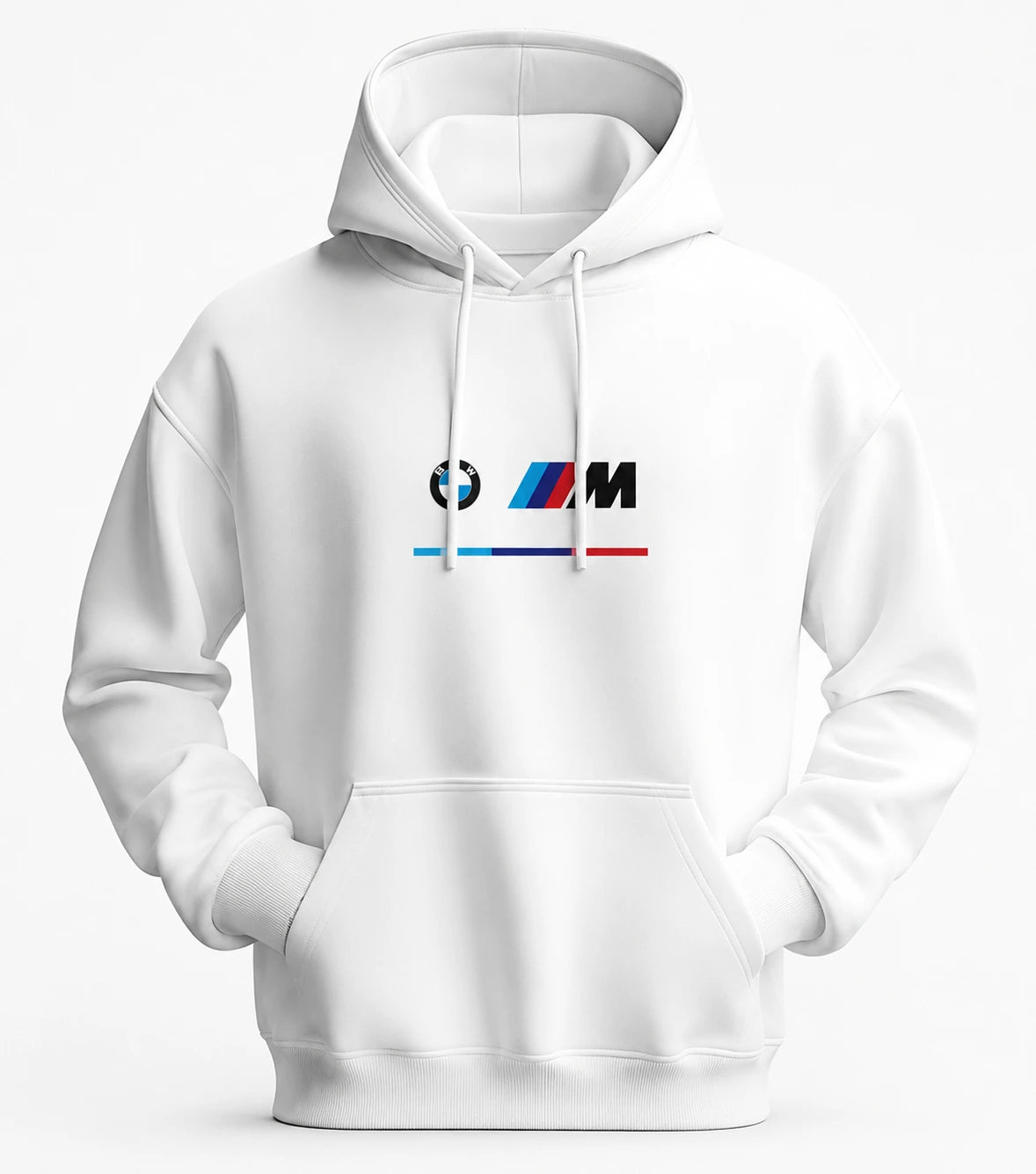 White Custom BMW Hoodie