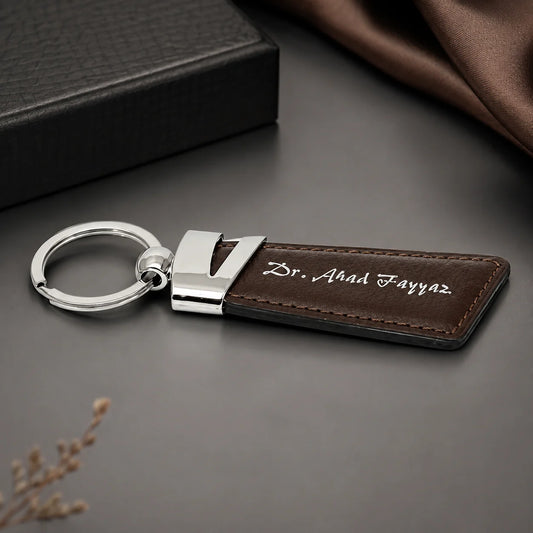 Personalized Leather Keychain