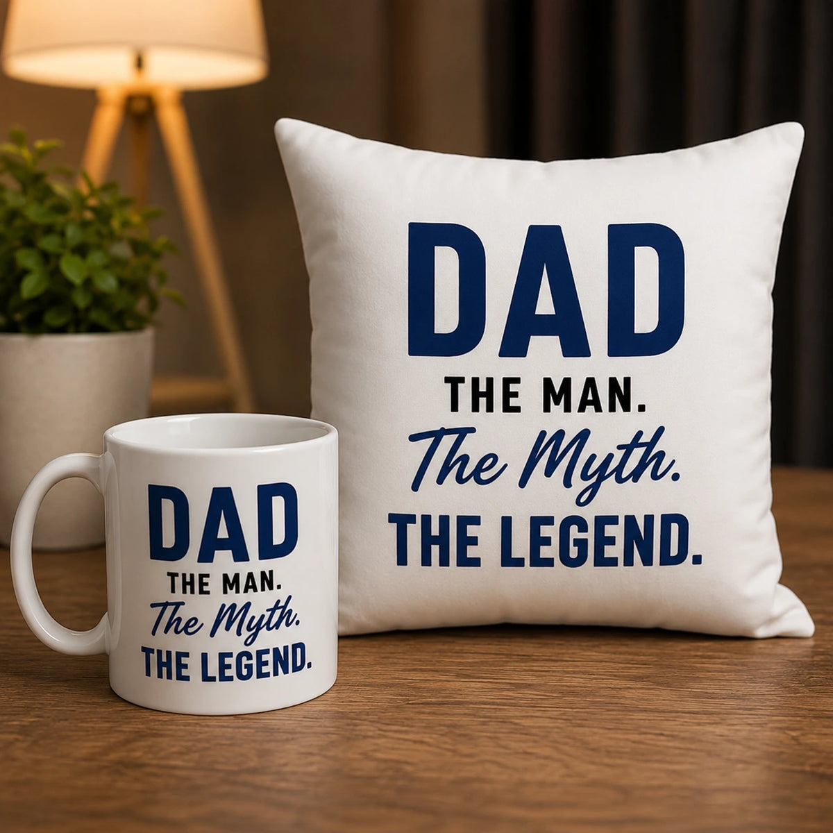 Father Gift Set Cushion & Mug