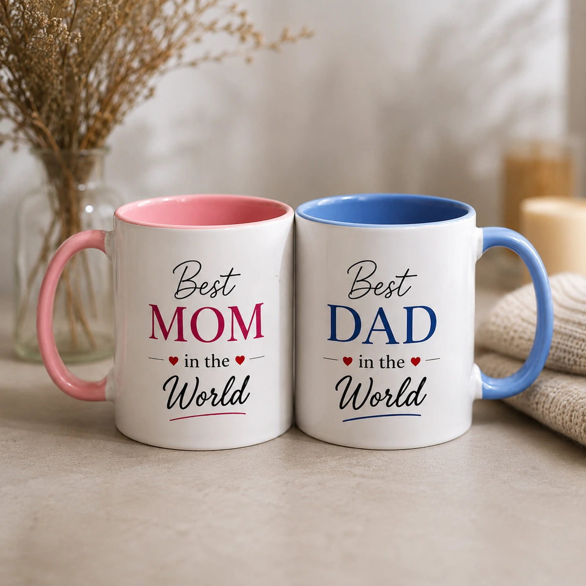 Best Mom & Dad Coffee Mugs Set
