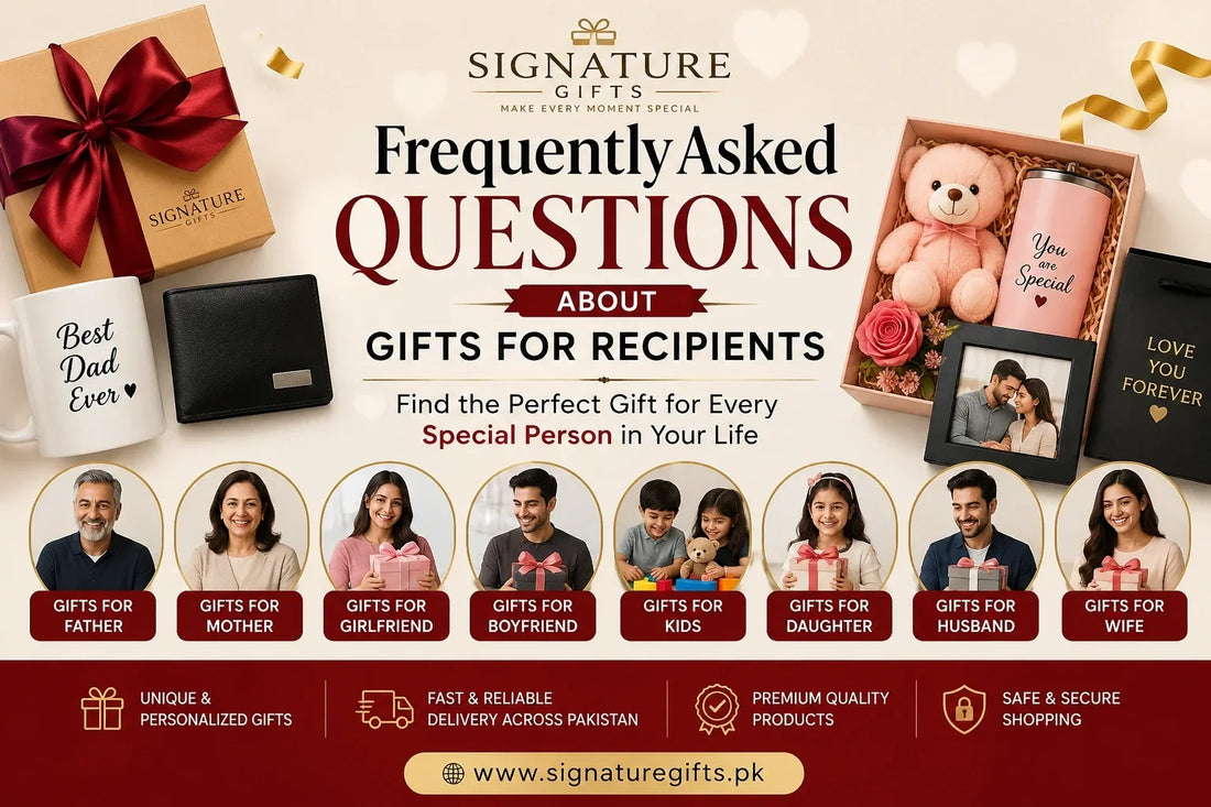 Gifts for Recipients in Pakistan&nbsp;