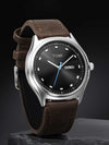 Men’s Watch – Black Dial with Brown Leather Strap
