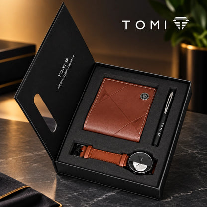 TOMI Premium Leather Watch for Men