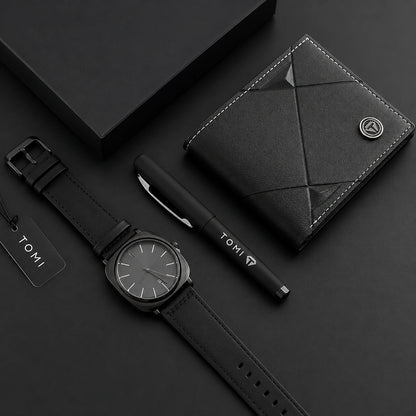 TOMI Gift Set Watch With Wallet & Pen