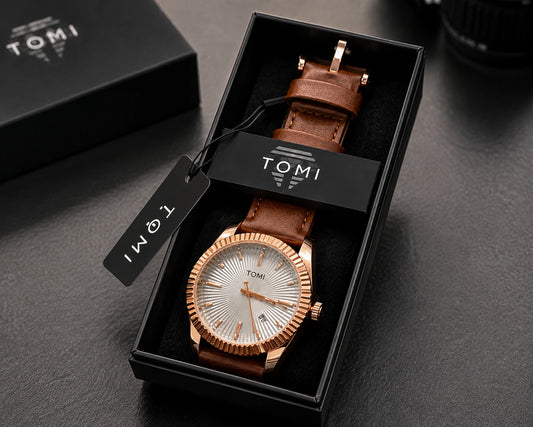 TOMI Luxury Rose Gold Watch for Men