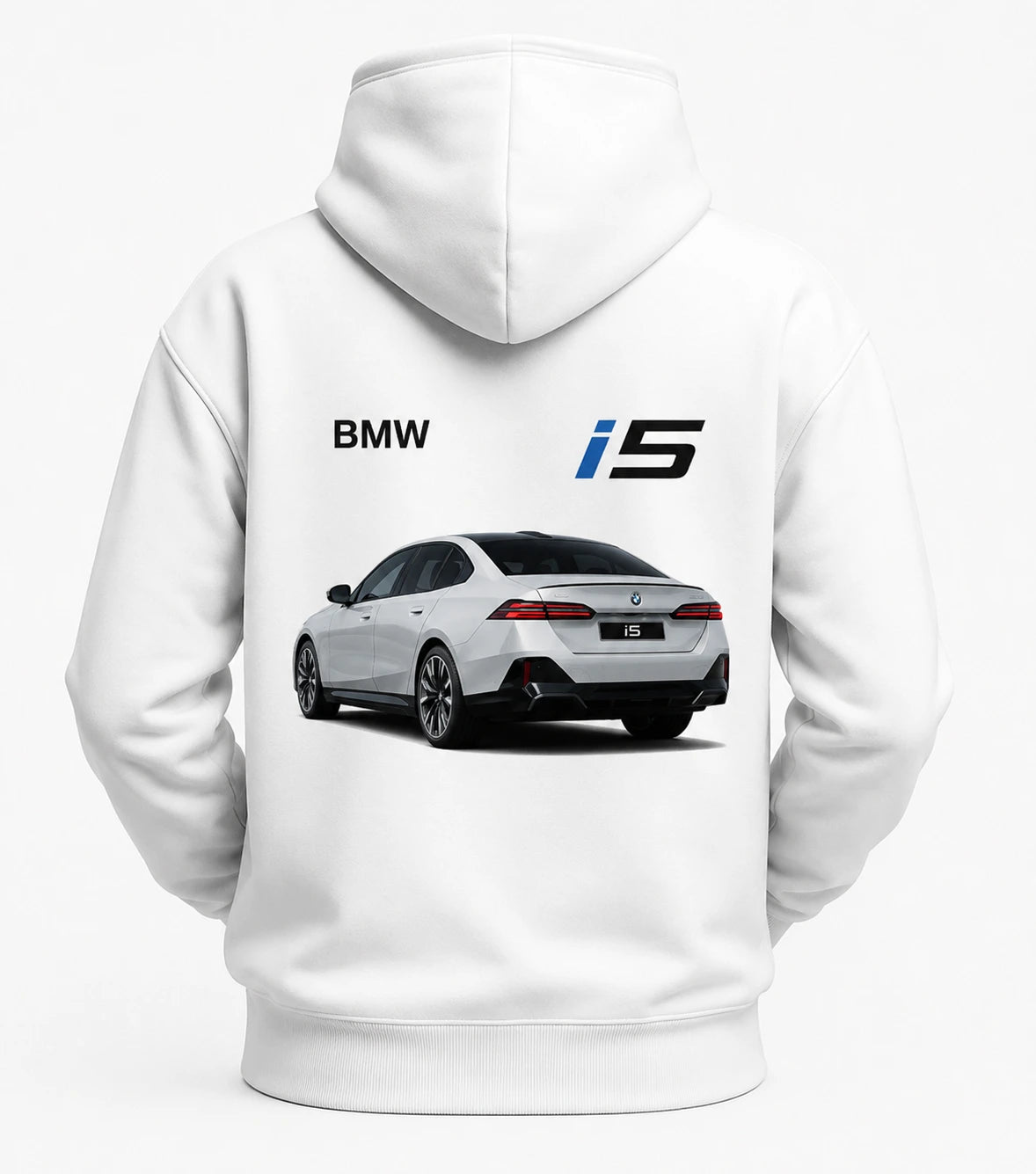 White Custom BMW Hoodie