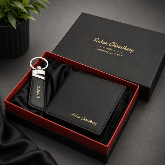 Customized Wallet & Keychain Set