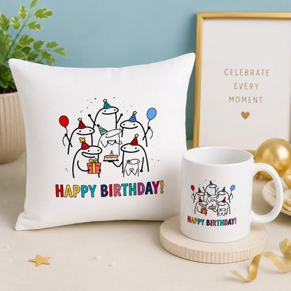 Happy Birthday Cushion & Mug Gift Set 🎂