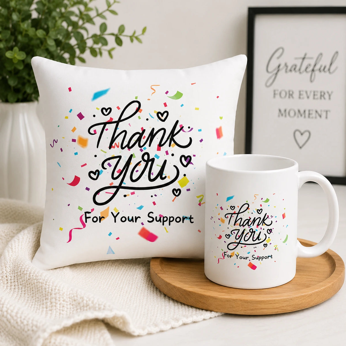 Happy Birthday Cushion & Mug Gift Set 🎂