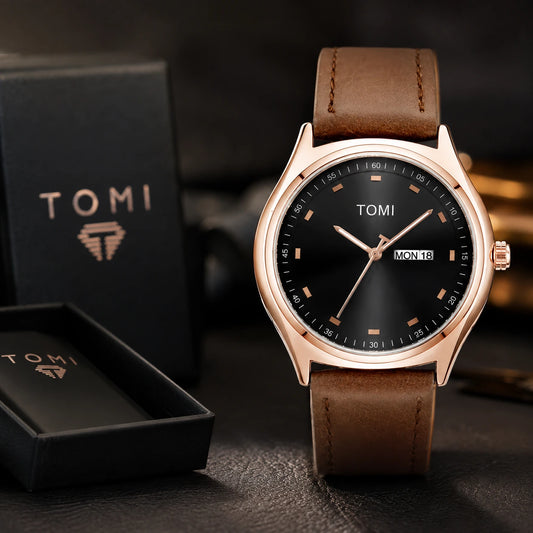 Men’s Luxury Leather Strap Watch