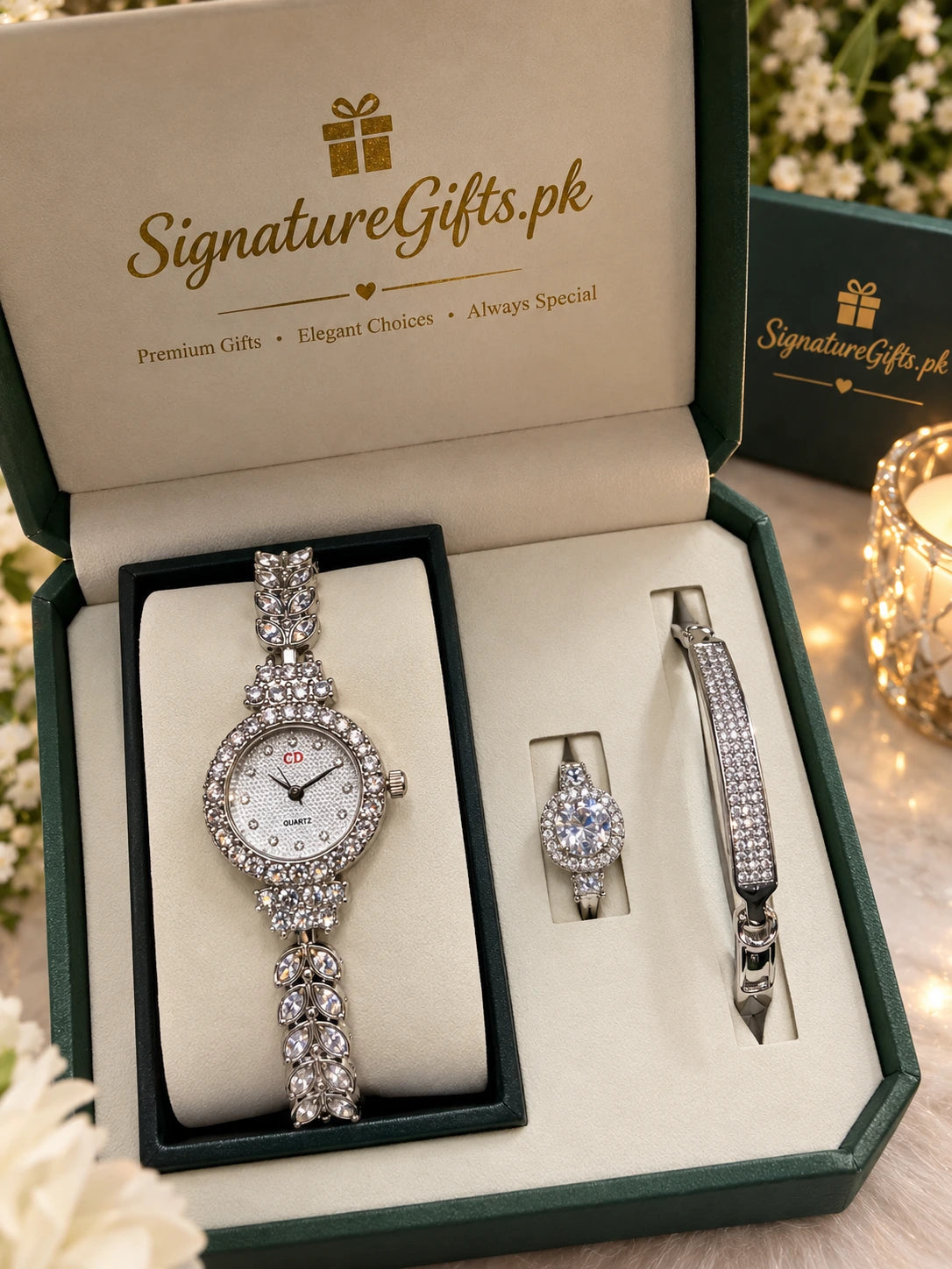 Crystal Jewelry Set for Girls & Women