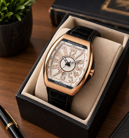 premium leather strap watch,