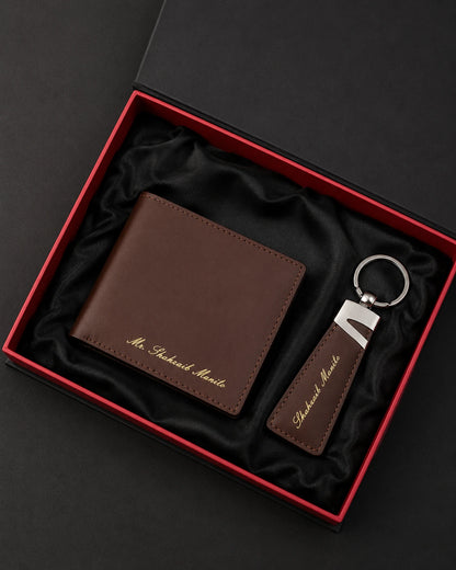 Customized Wallet & Keychain Set