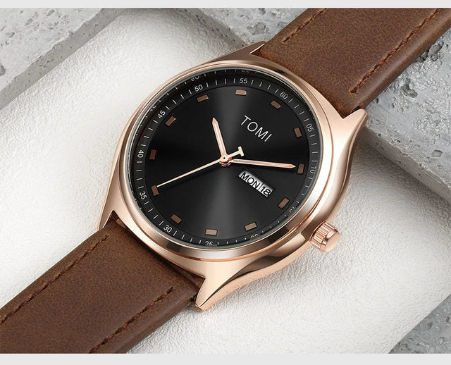 Men’s Luxury Leather Strap Watch