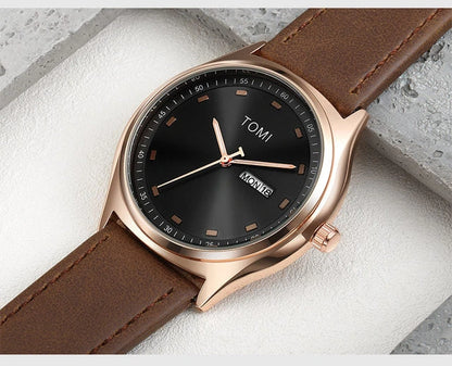 Men’s Luxury Leather Strap Watch
