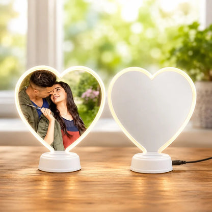 Heart-Shaped LED Photo Frame Lamp